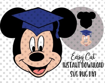Download Mickey Graduation Svg Etsy
