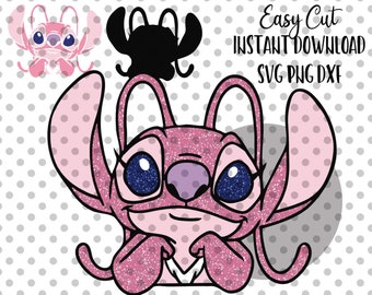 Stitch Angel Svg Etsy