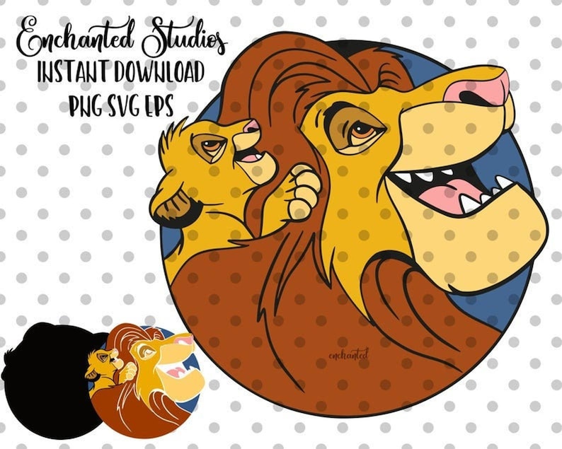 Lion King SVG PNG EPS Simba & Mufasa Cutting Files Cricut | Etsy