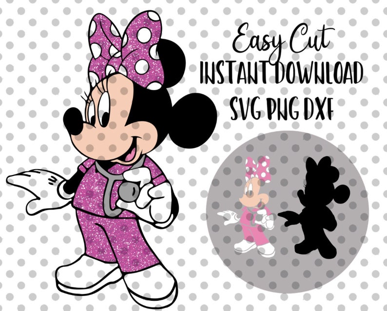 Download Nurse Minnie Mouse svg Easy Cut for Cricut Doctor Minnie ...