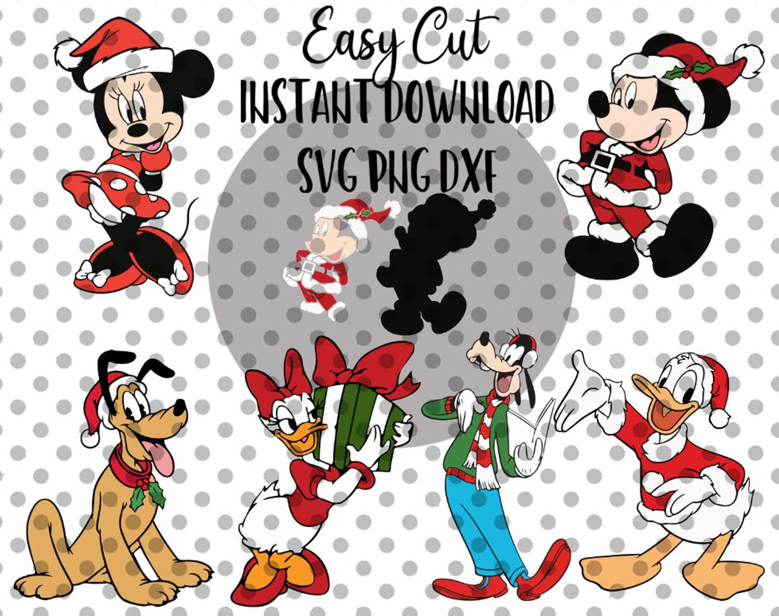 6 Christmas Mickey Friends Bundle SVG Claus Mickey minnie | Etsy