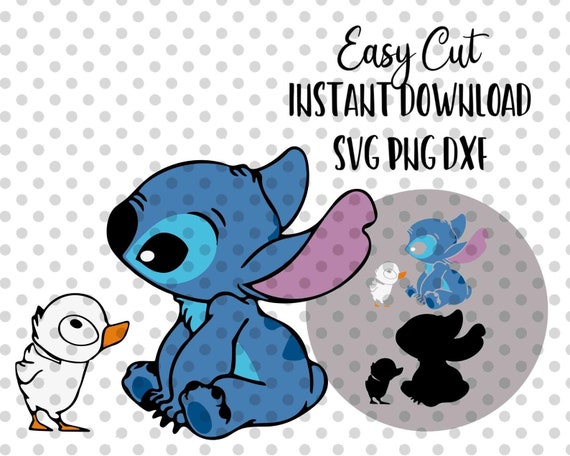 Download Cute Stitch Duck Svg Png Dxf Clipart Files Lilo And Stitch Etsy