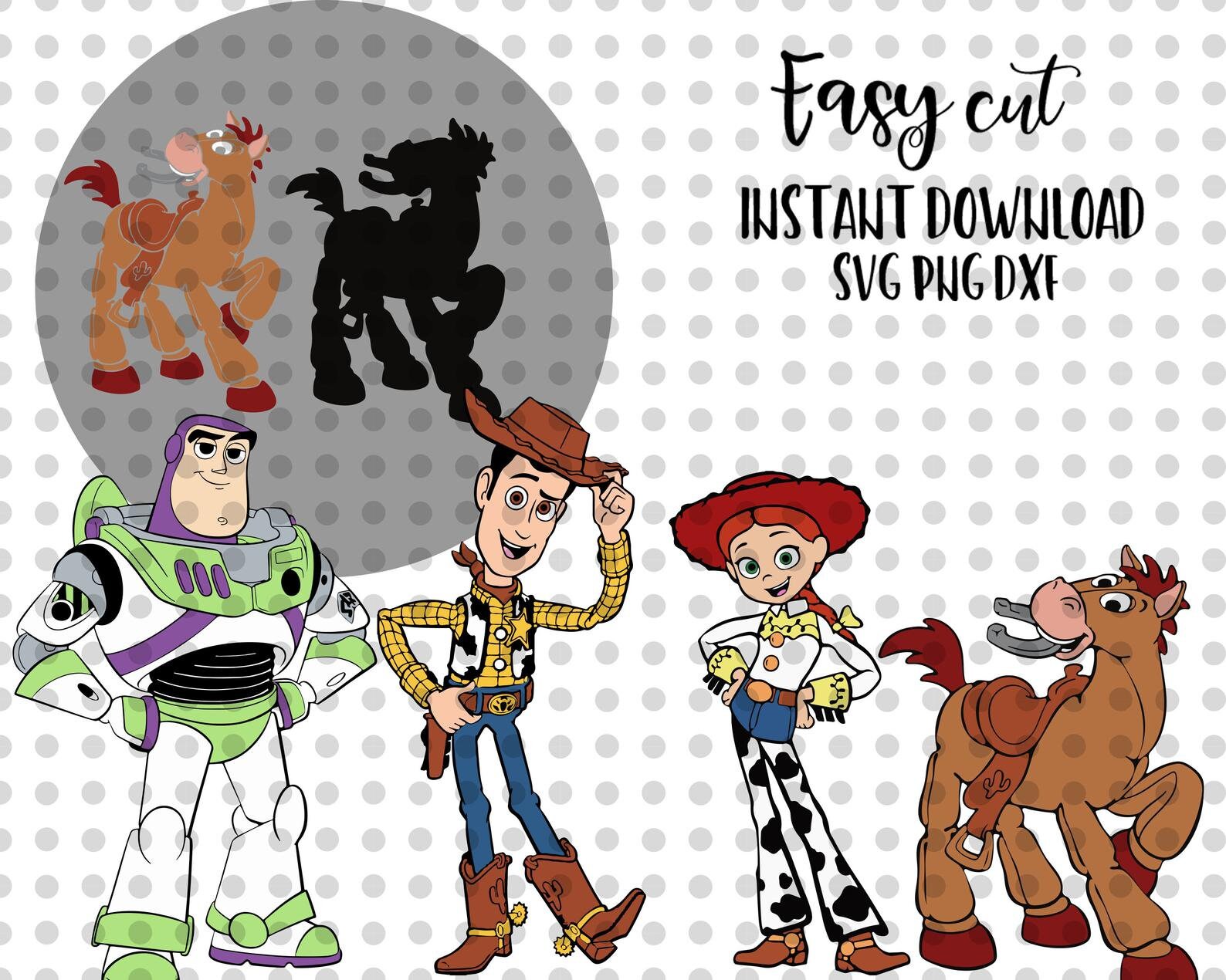 Toy Story SVG Easy Cut File for Cricut Layered by Color Etsy