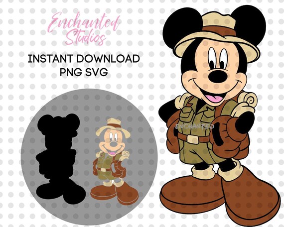 Safari Mickey SVG file