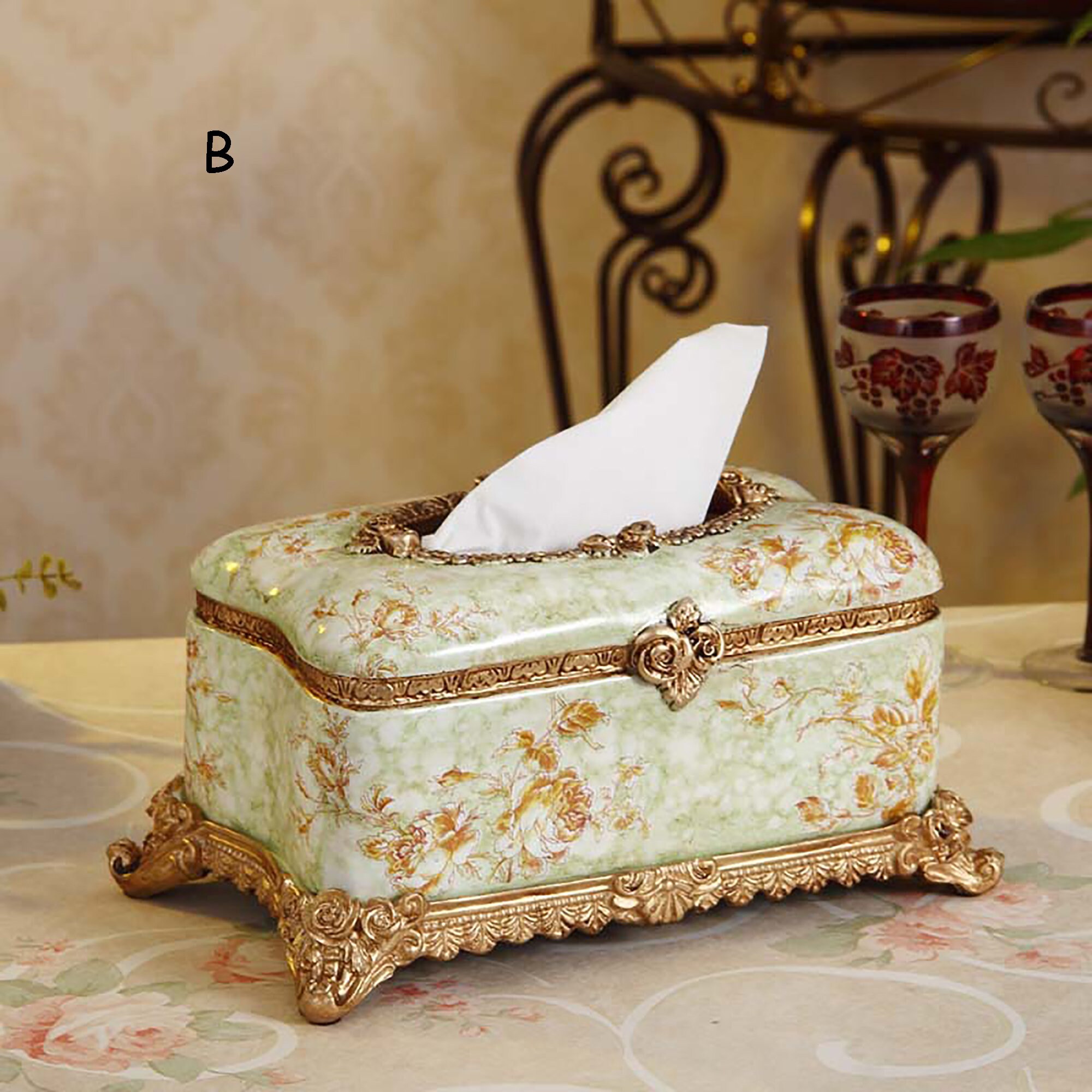 Retro Tissue BoxRectangle Tissue Box CoverDecorative Tissue Etsy