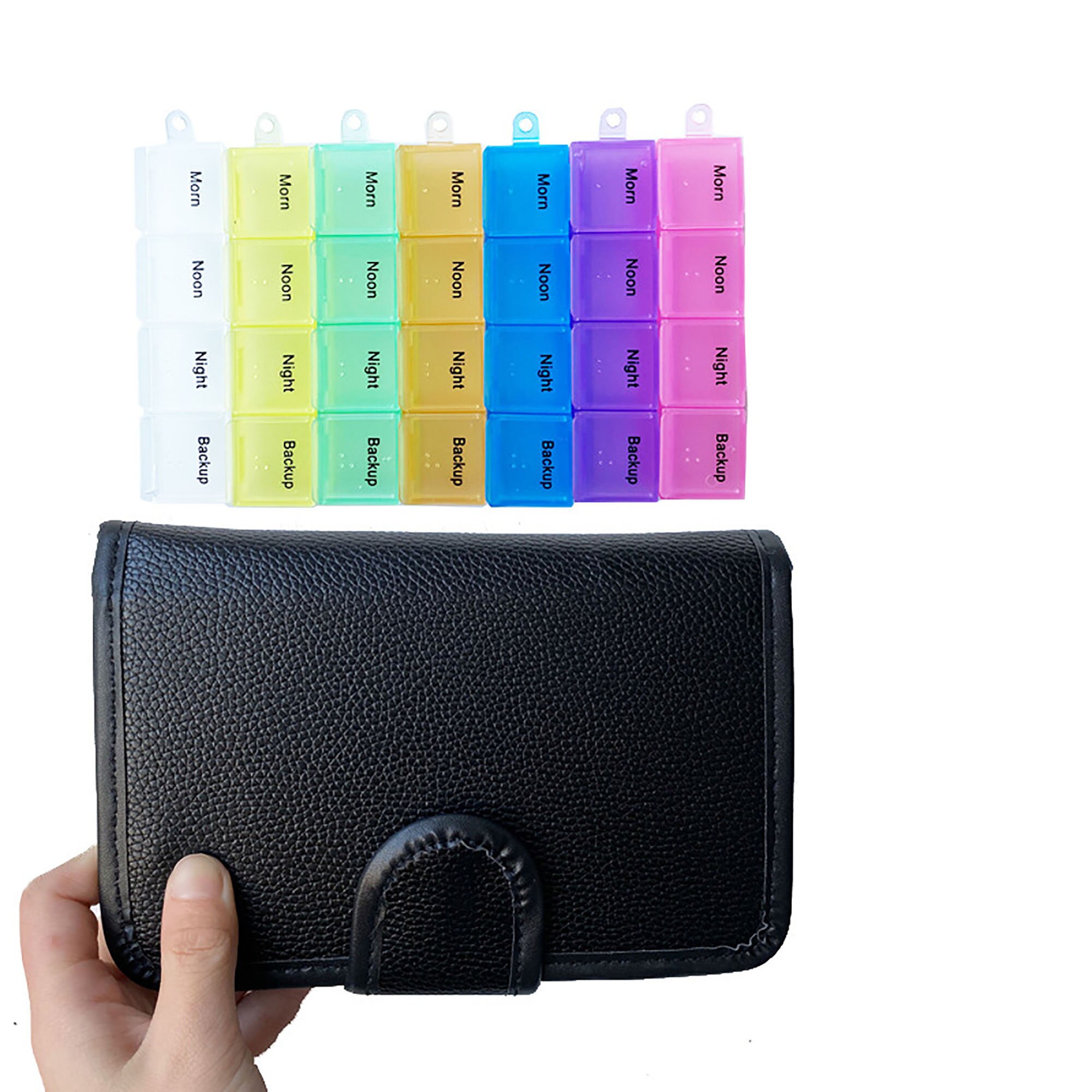 Leather Pill BoxPill Case7 Day Weekly Pill Etsy