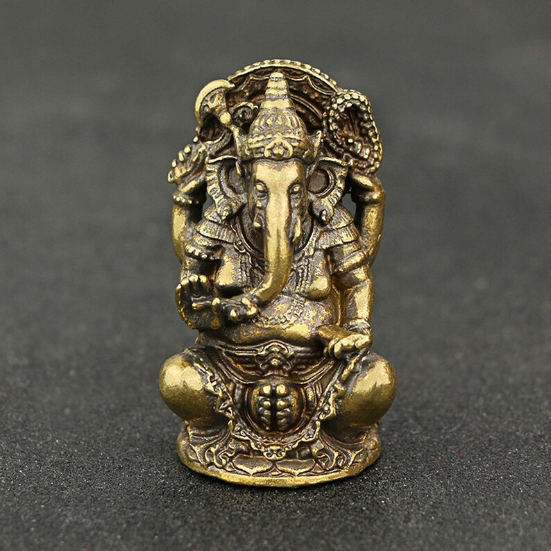 Kupfer Hindu Buddhismus Statue Elefant Buddha Elefant Figur Etsy