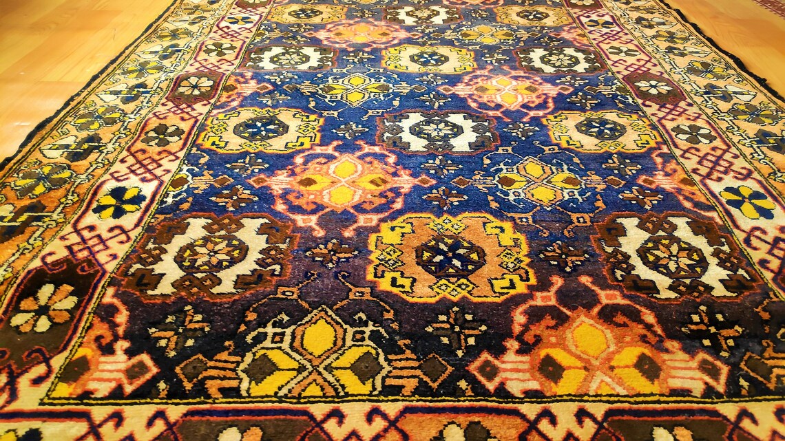 Boho area rug Vintage rug Kashmir Rug Bohemian rug 6X4 Etsy