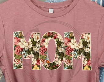 Camisa floral personalizada personalizada para el día de la madre, mamá, nana, abuela, regalo del día de la madre, regalo para mamá, regalo para la abuela, regalo para la tía