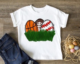 Boy’s Sports Easter Egg Shirt, Sports Easter Shirt, Easter Egg Hunt, Boy’s Hunting Shirt, Football, Baseball, Hunting Shirt