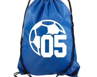 Custom Personalized Soccer Ball Drawstring Bag, Soccer Player Team Gift, Soccer Coach Gift Idea, End of Season Soccer Gift, Soccer Backpack