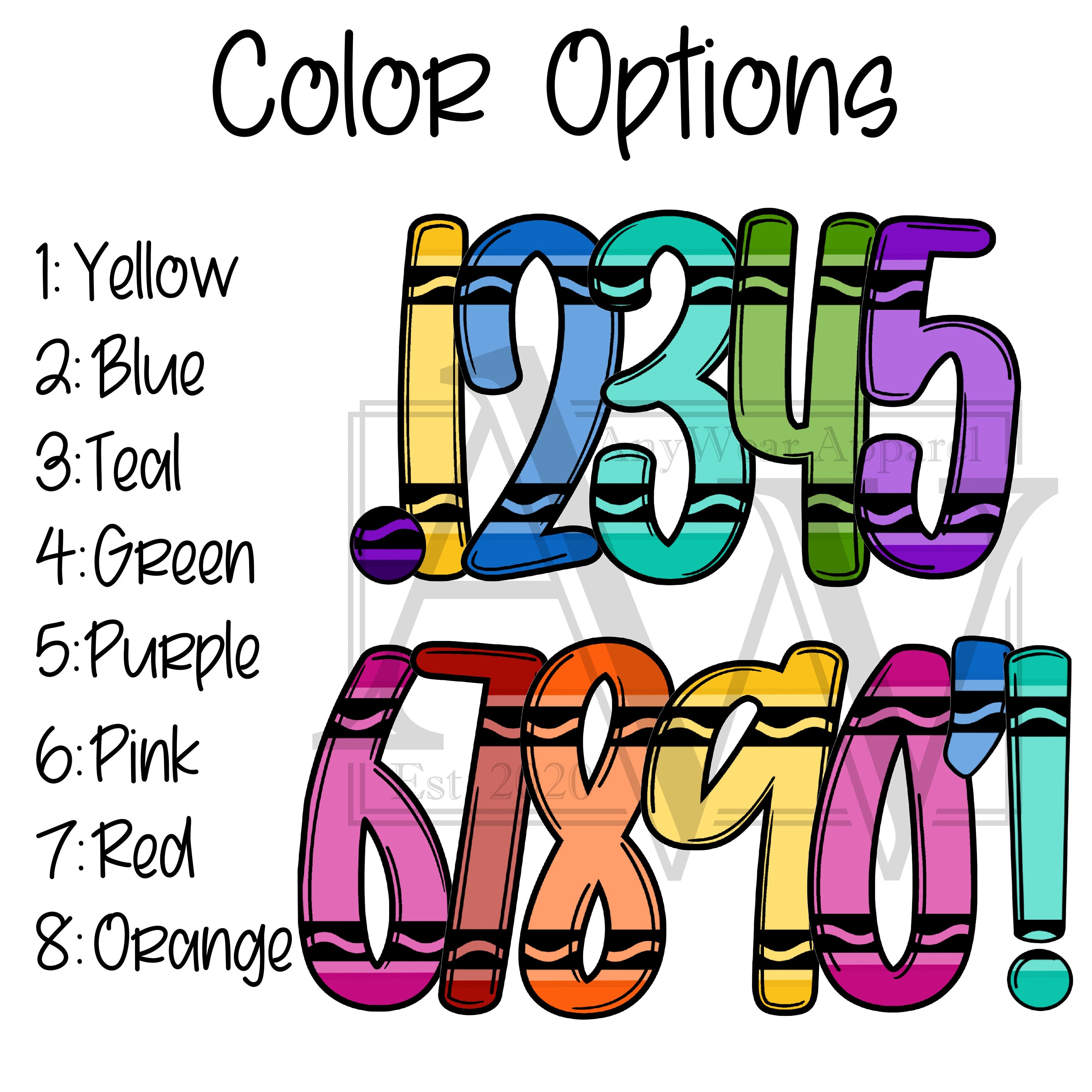 CUSTOM Crayon Lettering Back to School Grade Level Shirt, Kindergarten ...