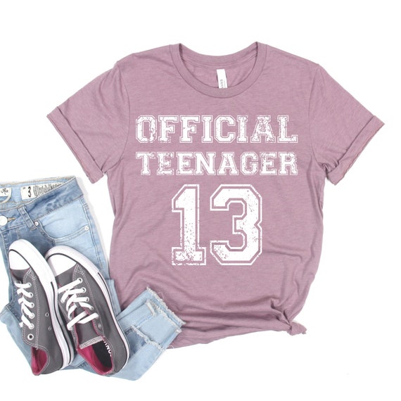 Official Teenager Shirt, 13th Birthday Shirt, Gift forTeen, Teenager 13 Shirt, Girls 13th Birthday Gift, Boys 13th Birthday Gift, Teen Gift