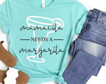 Mamacita a besoin d’une Margarita, Fiesta, Cinco De Mayo, Margarita Shirt, Margaritas With My Senoritas, Girls Trip, Girls Weekend, Bachelorette