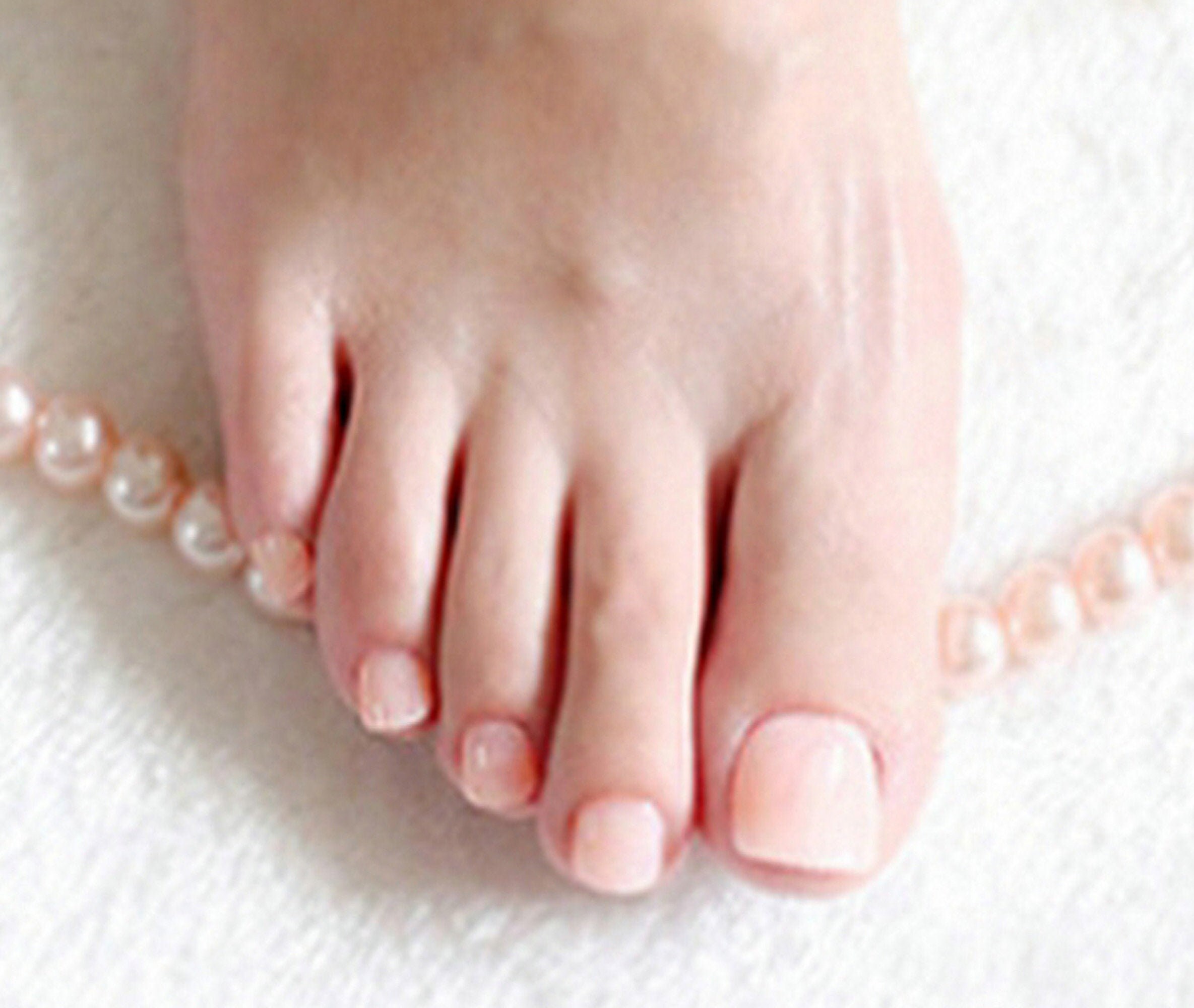 French Toes Nails False Nude Reusable Nails Nature Fake Press Etsy
