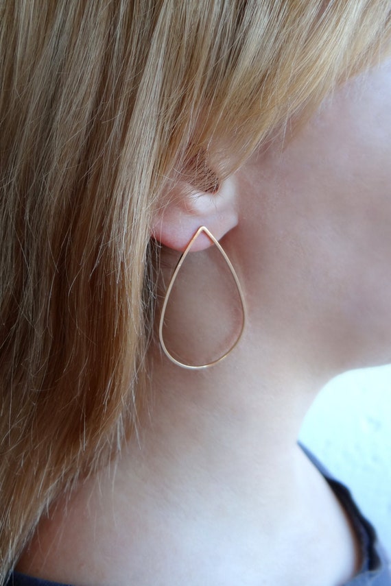 Large Twisted Sterling Silver Unusual Hoop Earring By The London Earring  Company  notonthehighstreetcom
