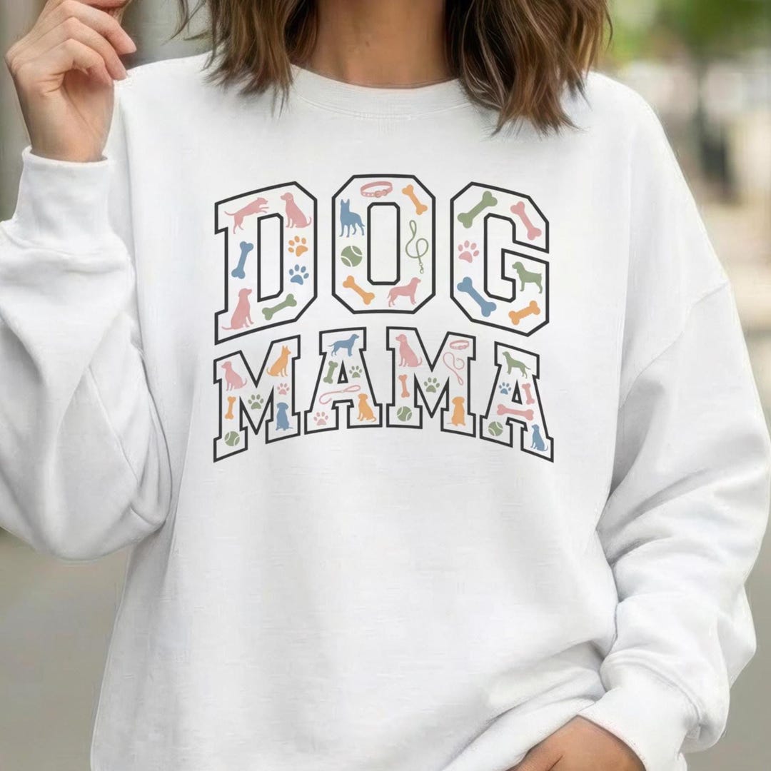 Dog Mama Shirt PNG, Whimsical Digital Download, Sublimation Design - Etsy