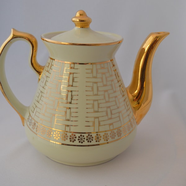Gold Trim Teapot Etsy
