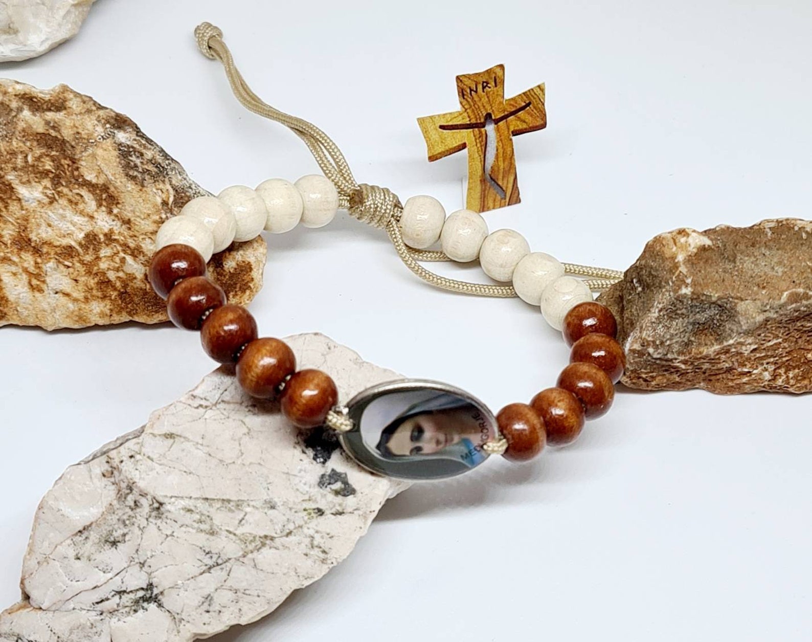 VIRGIN MARY bracelet handmade catholic adjustable bracelet Etsy