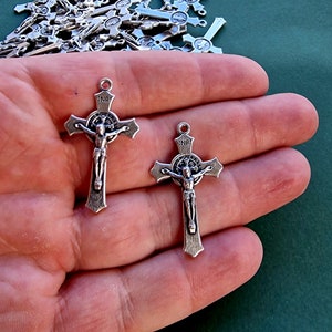 Wholesale st Benedict crucifix, lot bulk 10, 20, 50 pcs