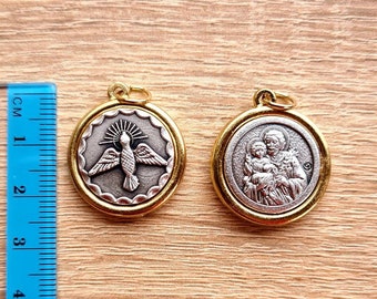 Wholesale St Joseph / Holy Spirit medals, catholic medals 4, 10, 20 pcs