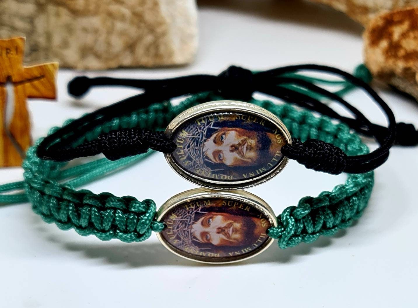 Set 2 pcs bracelets FACE OF JESUS bracelet holy bracelet Etsy