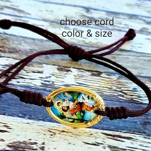 ST CHRISTOPHER Bracelet, medal Saint  Christopher, Travel saint, Catholic gift Women Men, Religious Jewelry from Medjugorje