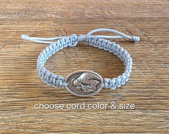 Eenvoudige armband Sint-Antonius, verloren dingen patroonheilige, Sint-Antonius van Padua, bedelmedaille Sint-Antonius, handgemaakte armband heilige