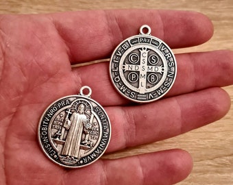 wholesale Big Saint Benedict medals box 2, 5, 10, 20 pcs. San Benito religious jewelry catholic