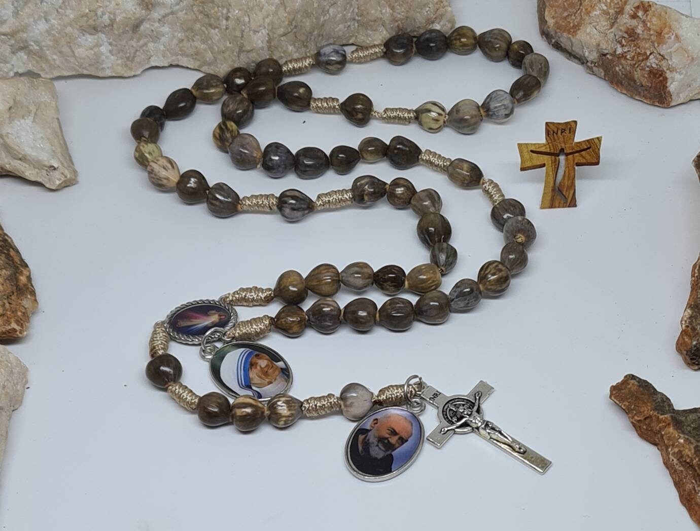 ☆ヨブの涙 ロザリオ☆Job's Tears Rosary マザー・テレサ ☆ヨブの涙 ロザリオ☆Job's Tears Rosary マザー・テレサの