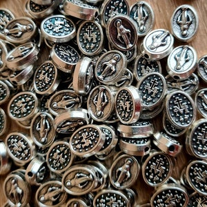 wholesale MIRACULOUS MEDALS BOX 20, 50, 100, 200 pcs, Regina sine labe orginali concepta opn, medals Italy
