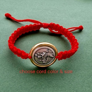 ST CHRISTOPHER Bracelet, medal Saint  Christopher, Travel saint, Catholic gift Women Men, Religious Jewelry from Medjugorje
