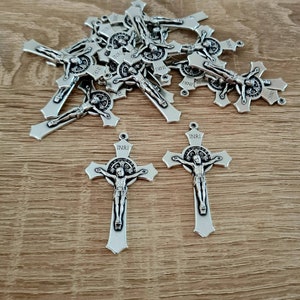 wholesale lot bulk 5, 10, 20 pcs st Benedict cross, crucifix cross saint Benedict