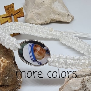 Mother Teresa of Calcutta Bracelet Handmade bracelet Catholic gift women grls men Saint Therese medals Religious Jewelry from Medjugorje