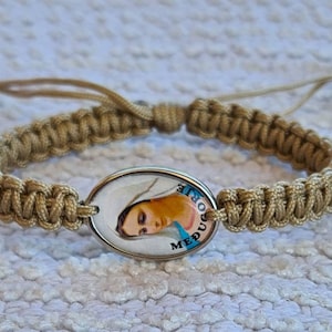 Bracelet Vierge Marie, Bracelet Marie, cordon noué Cadeau catholique Bijoux religieux de Medjugorje Bracelet réglable fait main