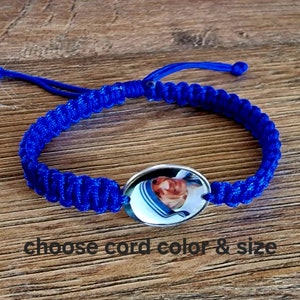 Mother Teresa of Calcutta Bracelet Handmade bracelet Catholic gift women grls men Saint Therese medals Religious Jewelry from Medjugorje