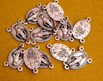 wholesale MIRACULOUS MEDALS BOX 15, 30, 50 pcs, Regina sine labe orginali concepta opn, medals Italy