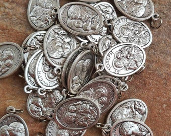 wholesale ST JOSEPH MEDALS / Holy Family medals box 5, 10, 20, 50 pcs, Holy medals