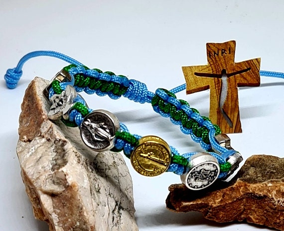 Benedictine shop medal bracelet