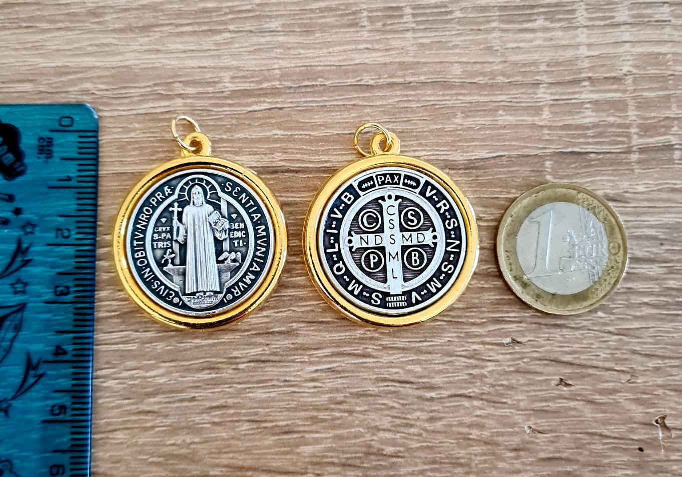 10 BULK Medallas San Benito St. Benedict Medals Catholic Christian 0.75