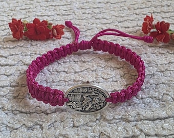 ST CHRISTOPHER Bracelet, medal Saint  Christopher