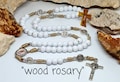 Large wooden rosary, STRONG ROSARY, modern chaplets, catholic rosary bead