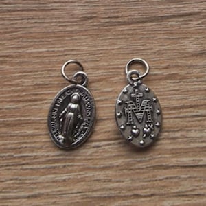 wholesale MIRACULOUS MEDALS BOX 20, 50, 100, 200, 500 pcs, Regina sine labe orginali concepta opn, medals Italy