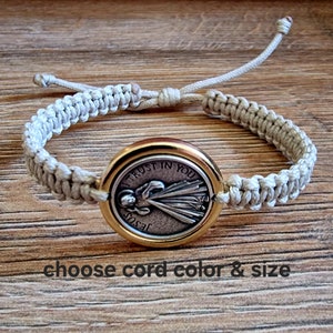JESUS DIVINE MERCY bracelet, Jesus i Trist in you medals, Jesus medal bracet, Chrisrian holy bracele, religious jewelry from Medjugorje