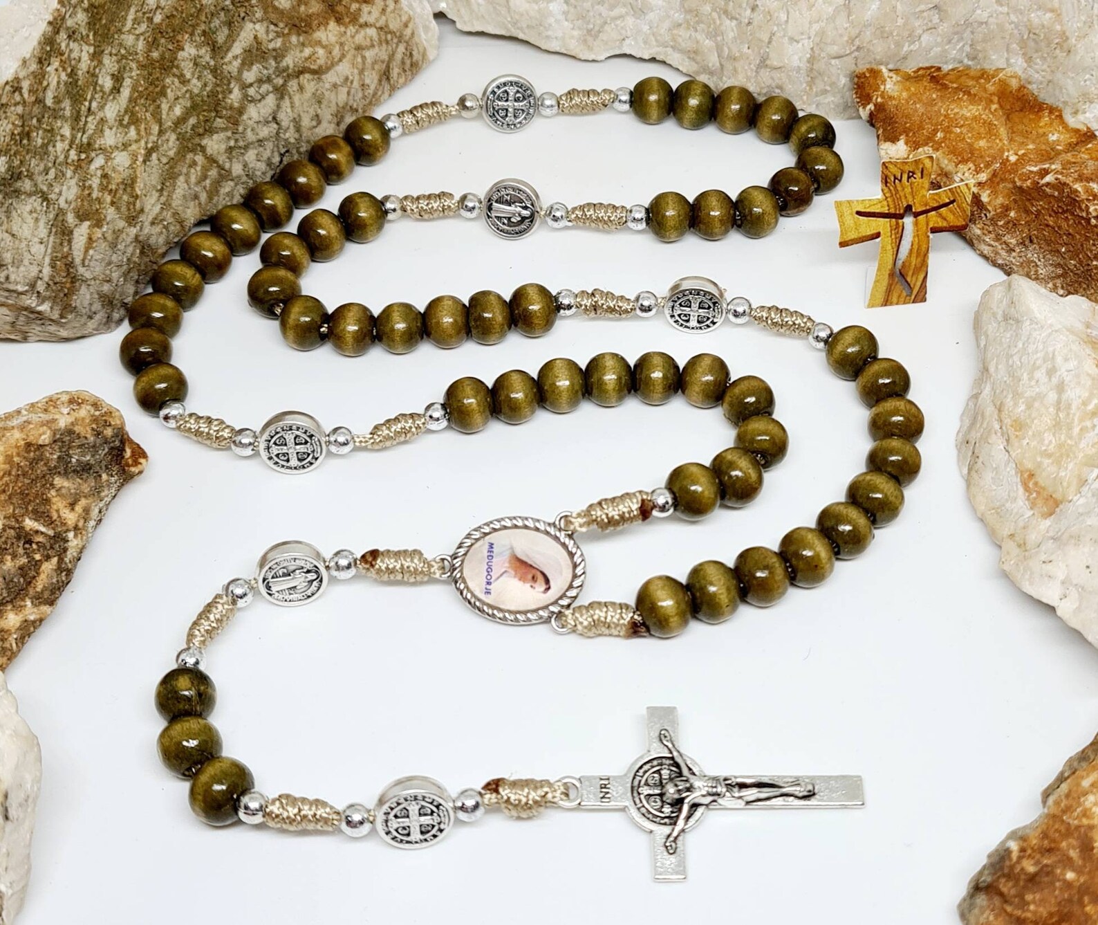 Handmade wooden Rosary wooden Chaplet catholic rosario beads Etsy
