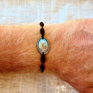 ST MICHAEL BRACELET, handmade rosary bracelet, St Michael the Archangel bracelet, knotted cord catholic bracelet, religious jewelry