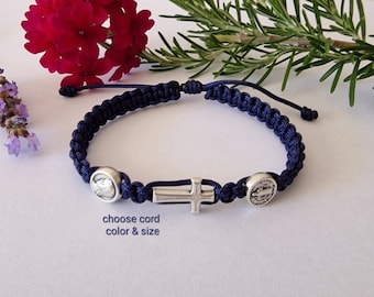 Handmade catholic bracelet, st Benedict bracelet, Virgin Mary bracelet