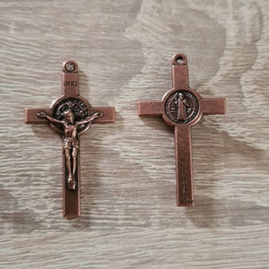 wholesale lot bulk 10, 20, 50 pcs st Benedict cross, crucifix cross saint Benedict
