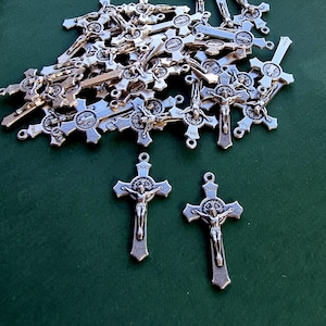 Wholesale st Benedict crucifix, lot bulk 10, 20, 50 pcs
