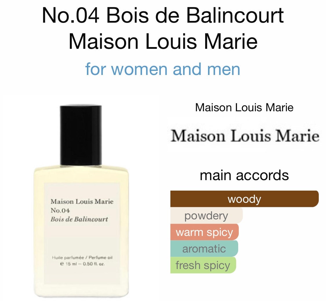 x3 Maison Louis Marie No 4 Bois de Balincourt Eau De Parfum Perfume Spray  Vials